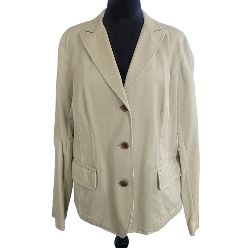 Lands End Beige Women's Blazer